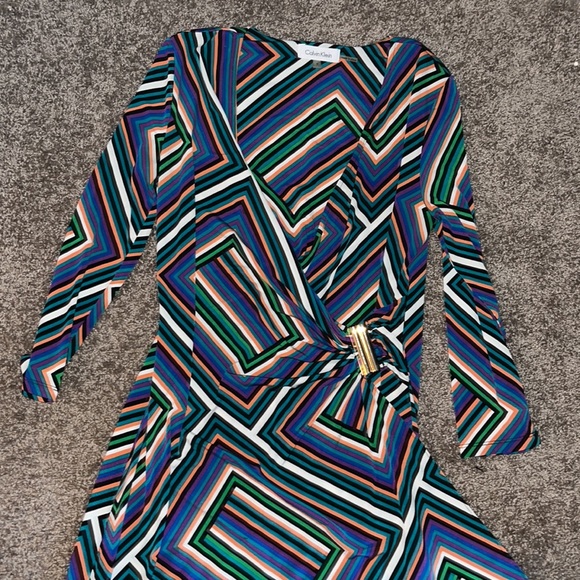 Calvin Klein multi striped dress - Picture 2 of 6